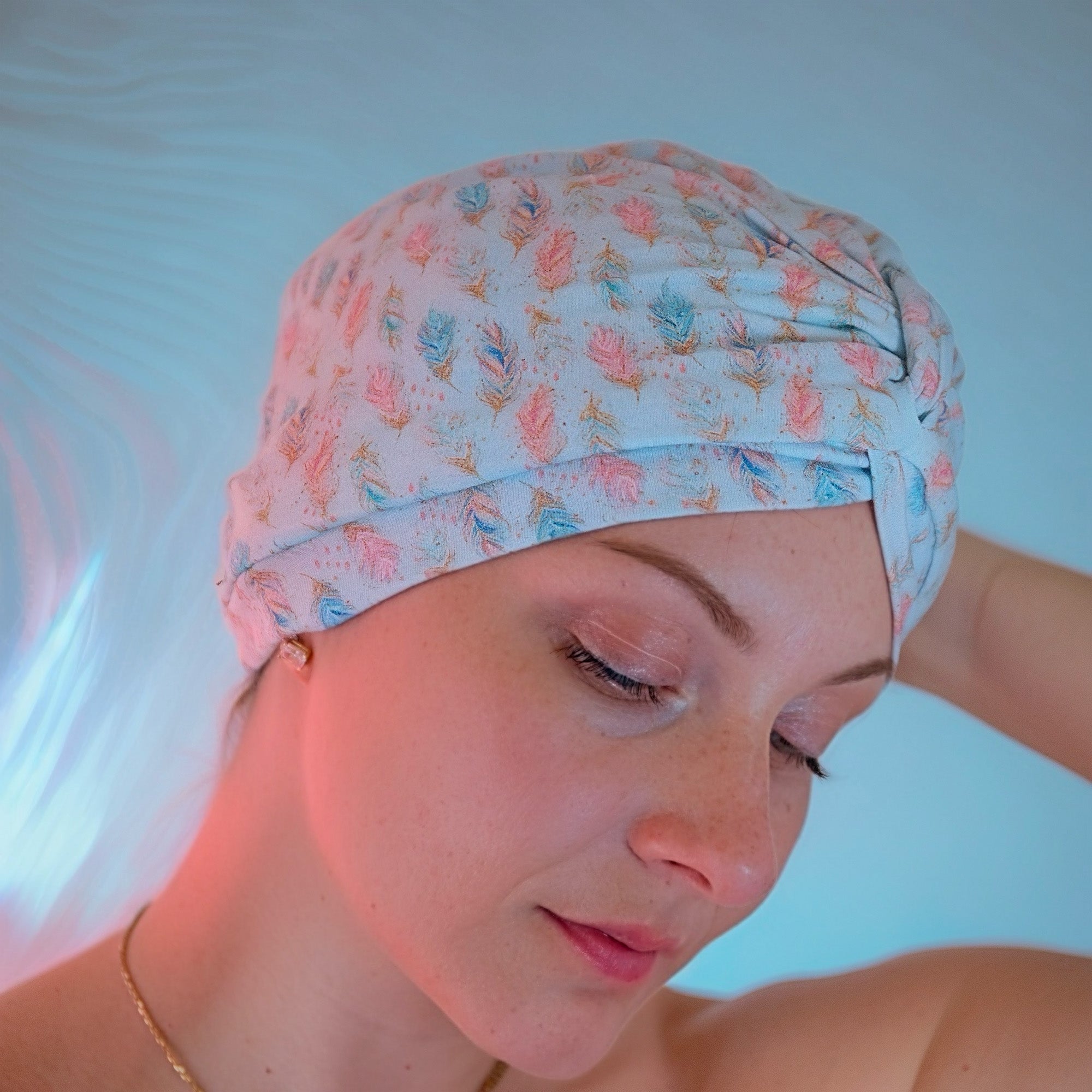 Feather Jersey Lined Drying Turban