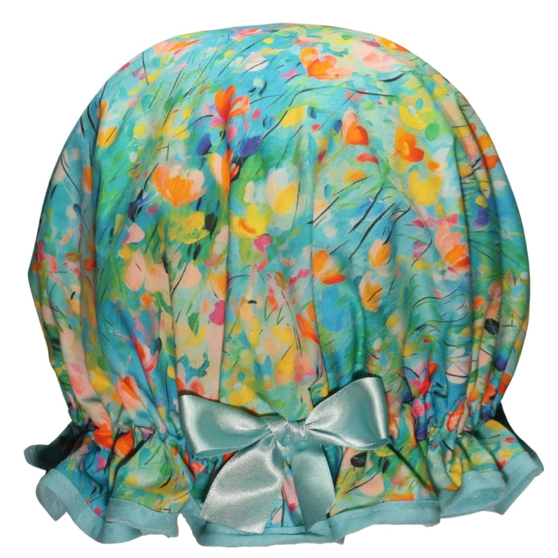 Floral Meadow Shower Cap