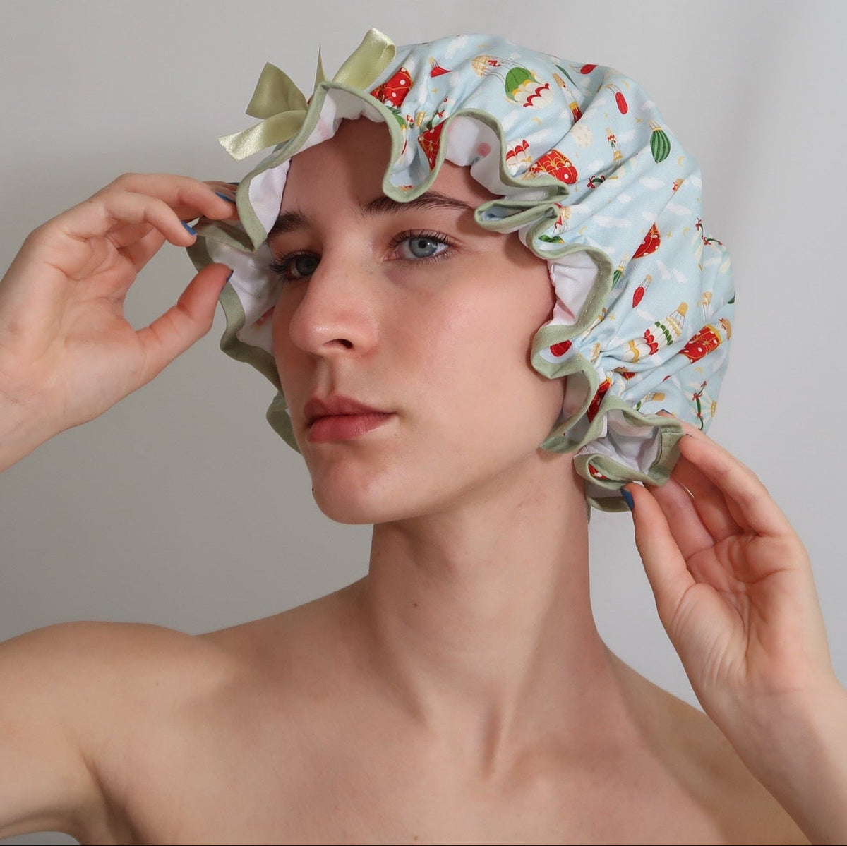 Hot Air Balloons Shower Cap