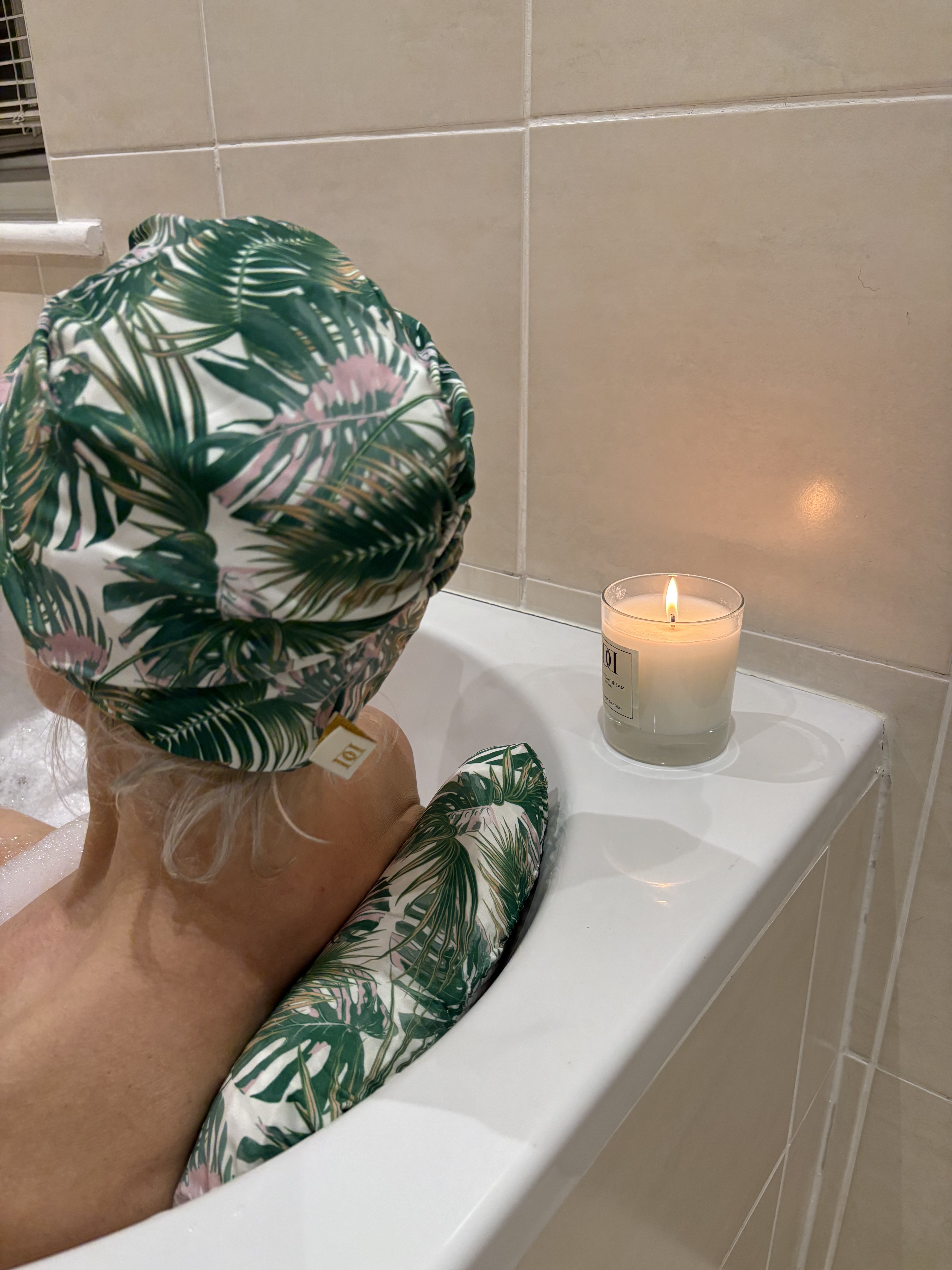 New Tropical Palms Bath Pillow