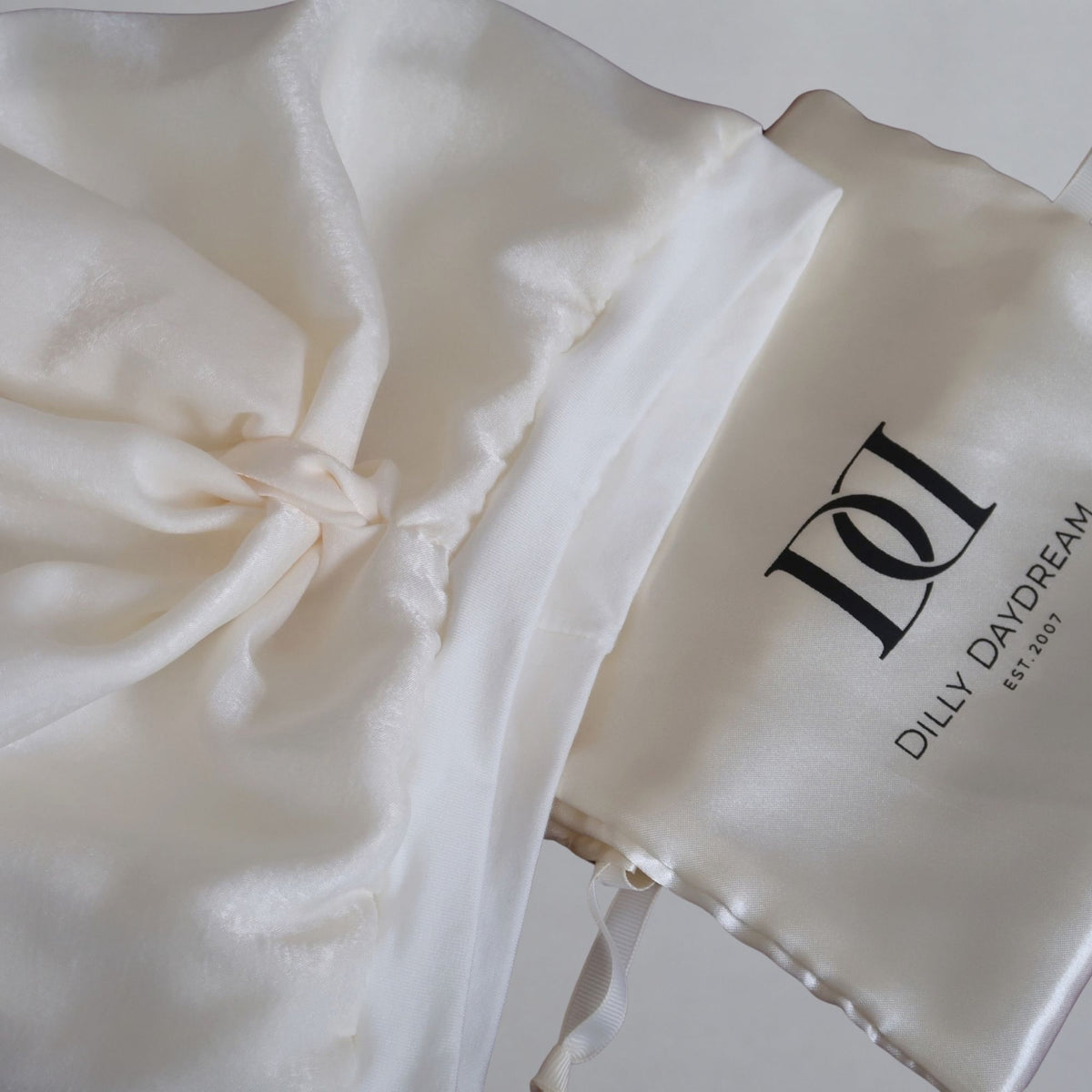 Ivory Silk Sleep Turban
