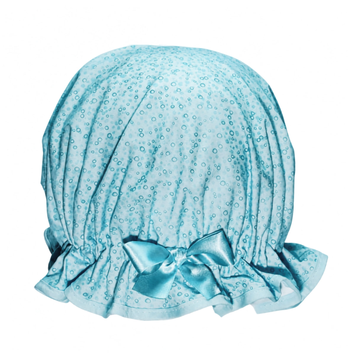 Blue Bubbles Shower Cap