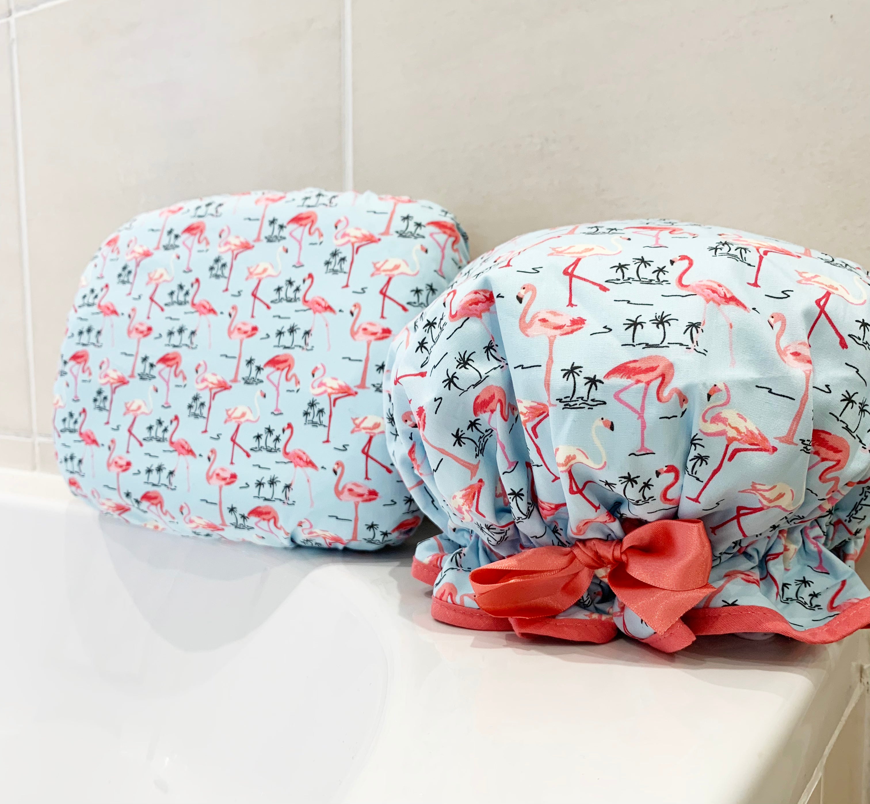 Pretty Flamingo Shower Cap