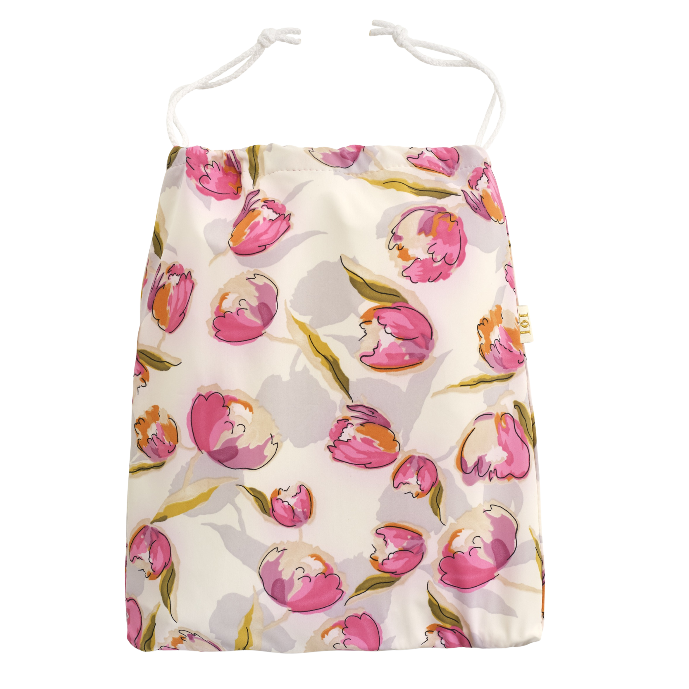 New! Tulips Lycra Drawstring Wash Bag