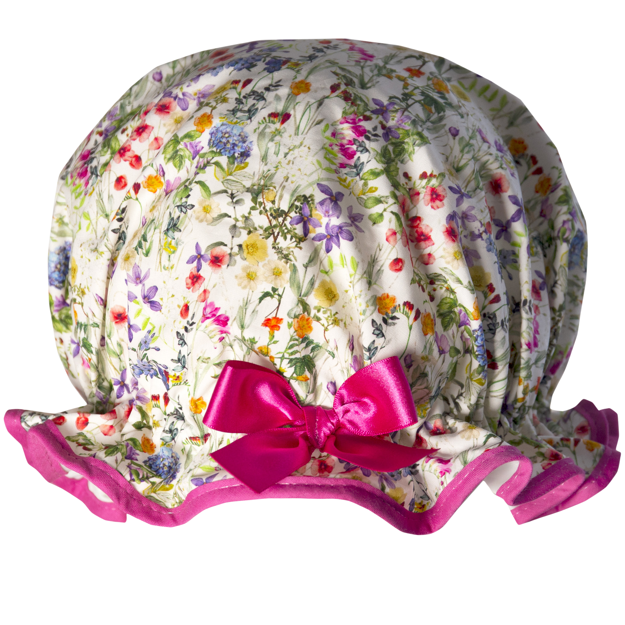 Wild Meadow Pink Shower Cap