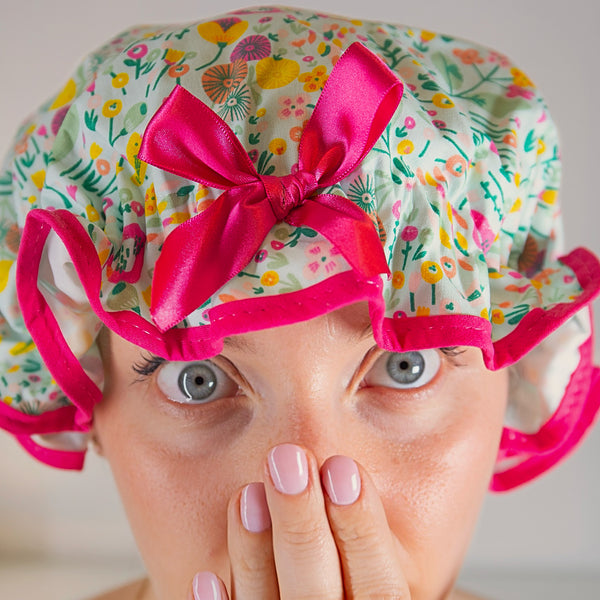 Summer Garden Shower Cap