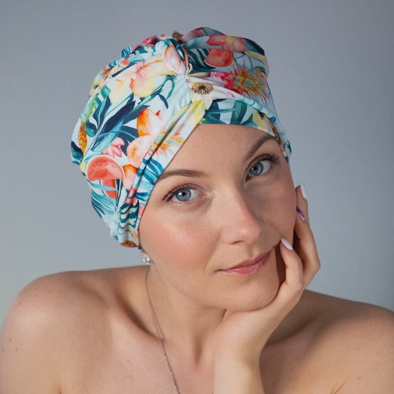 Tropical Fruit Shower Turban