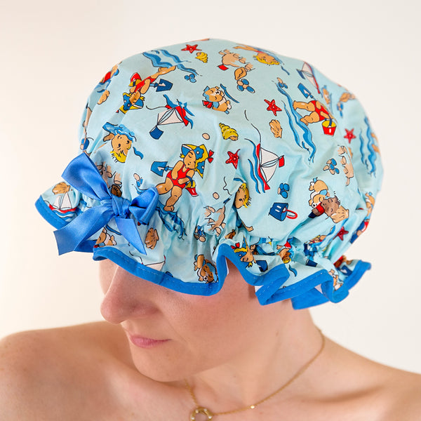 Beach Babies Shower Cap