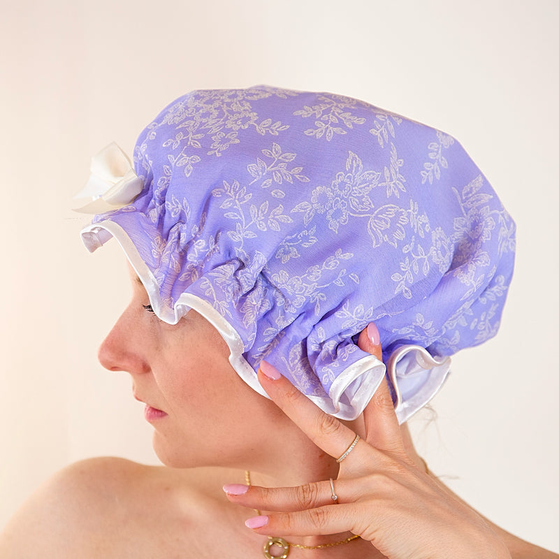 Lavender's Blue Shower Cap