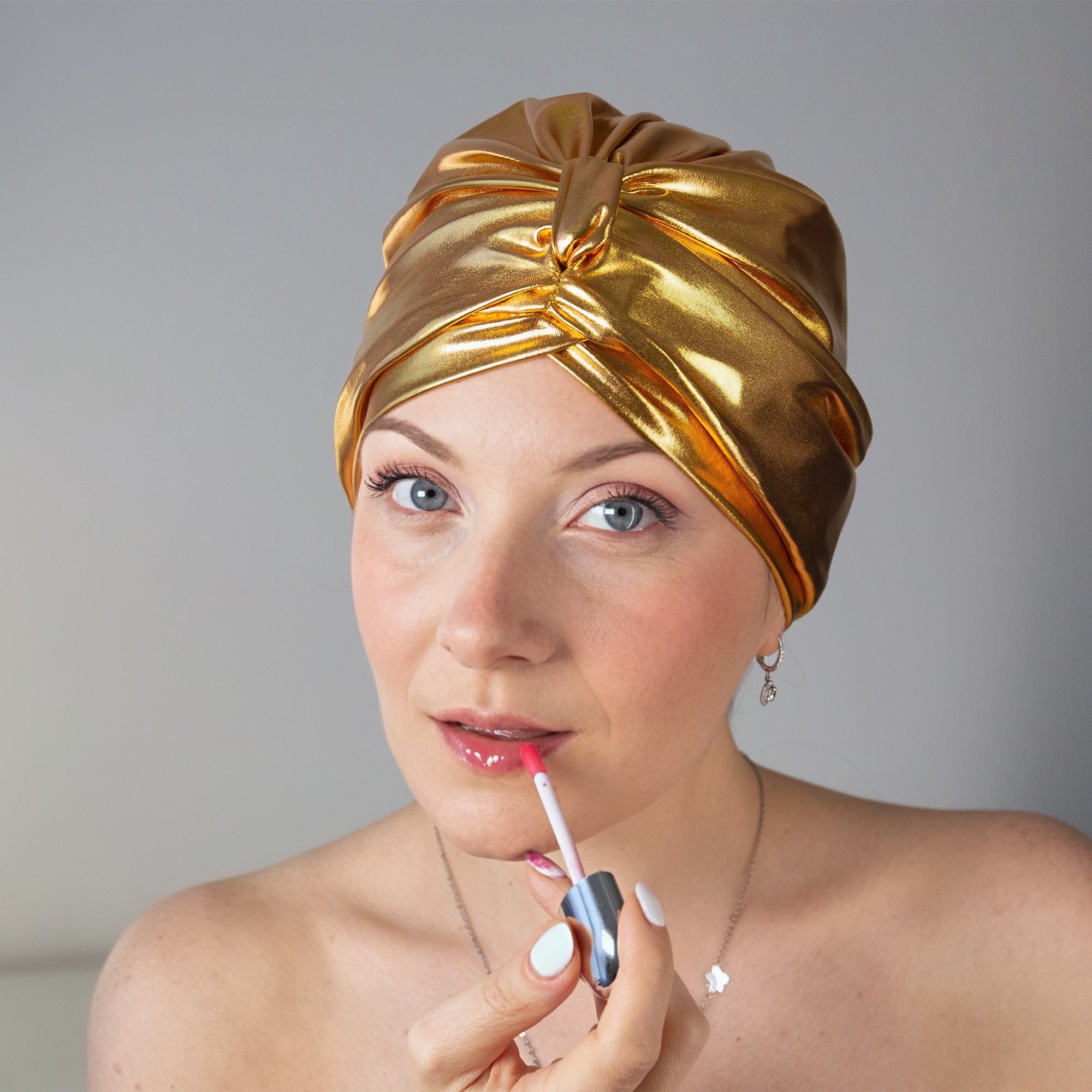 Slinky Gold Shower Turban