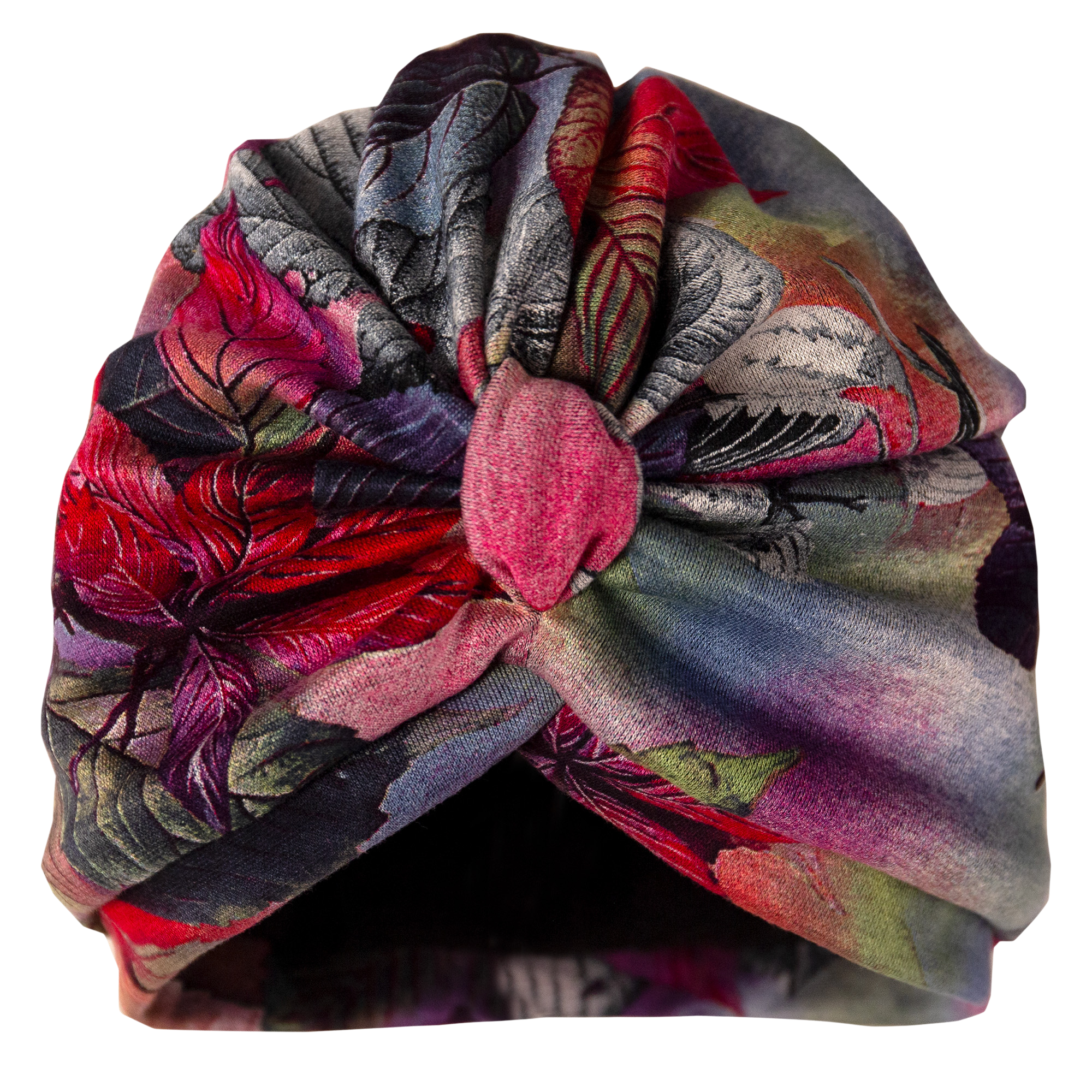 Autumnal Leaves Towelling Lined Drying Turban