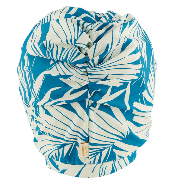 Blue Palms Lycra Shower Turban
