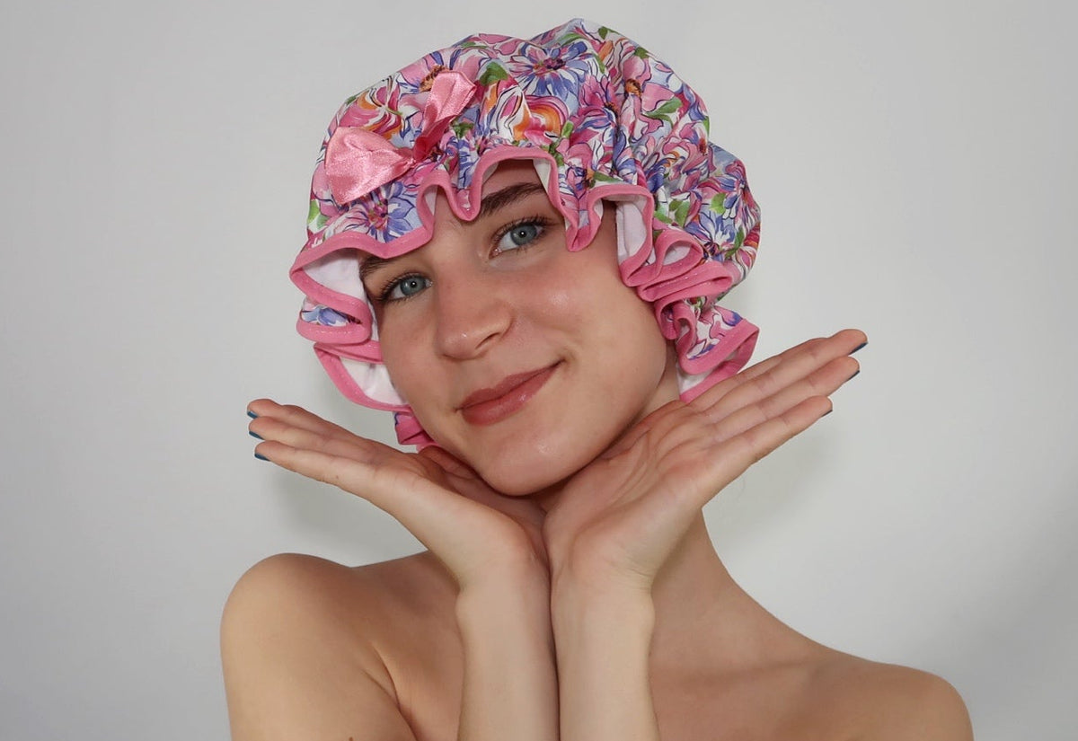 Bursting Blooms Shower Cap