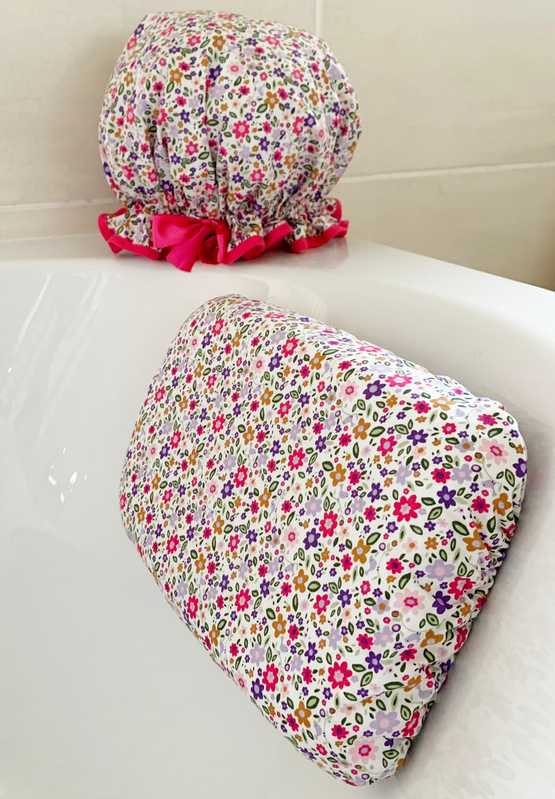 Confetti Flowers Bath Pillow