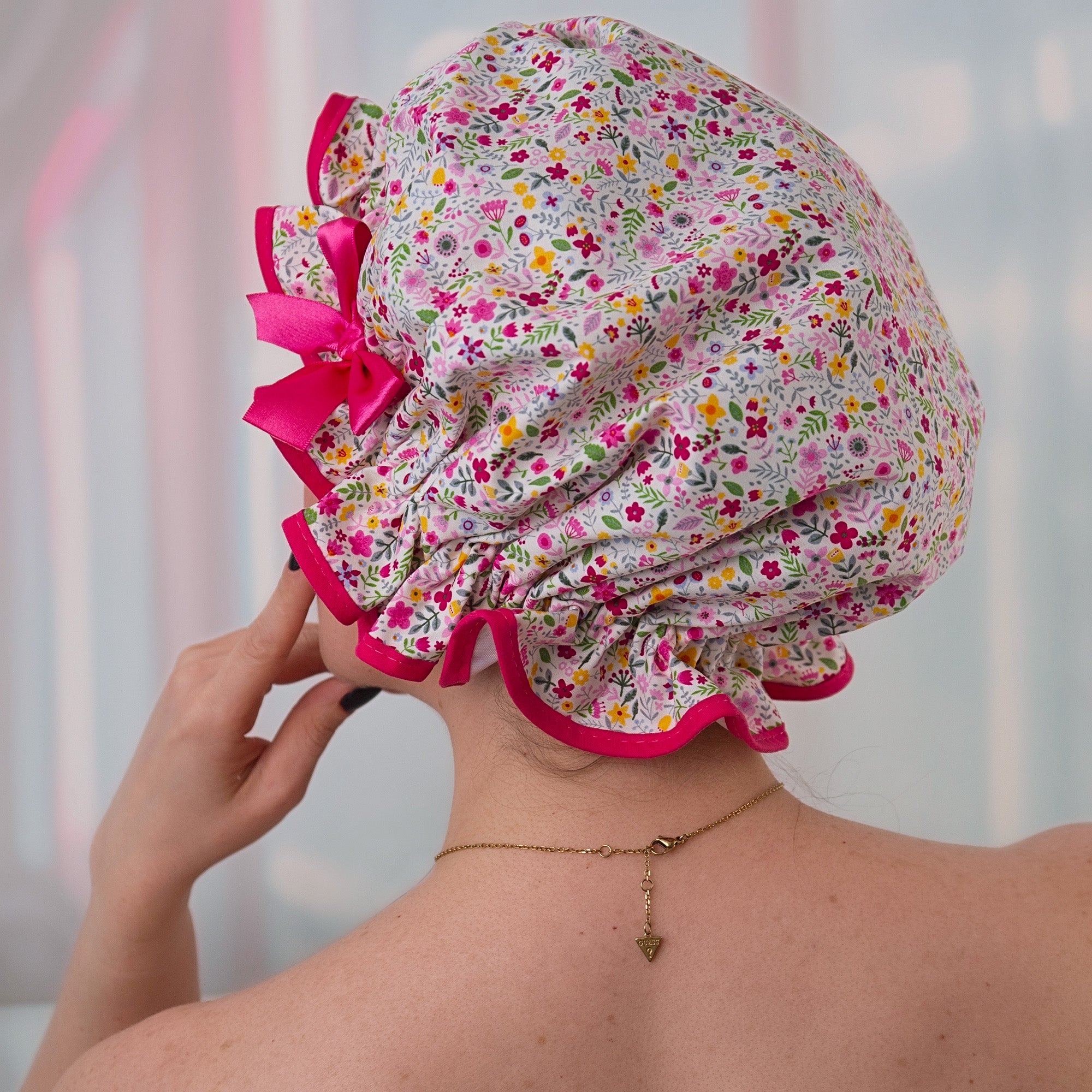 New! Dainty Flowers Shower Cap