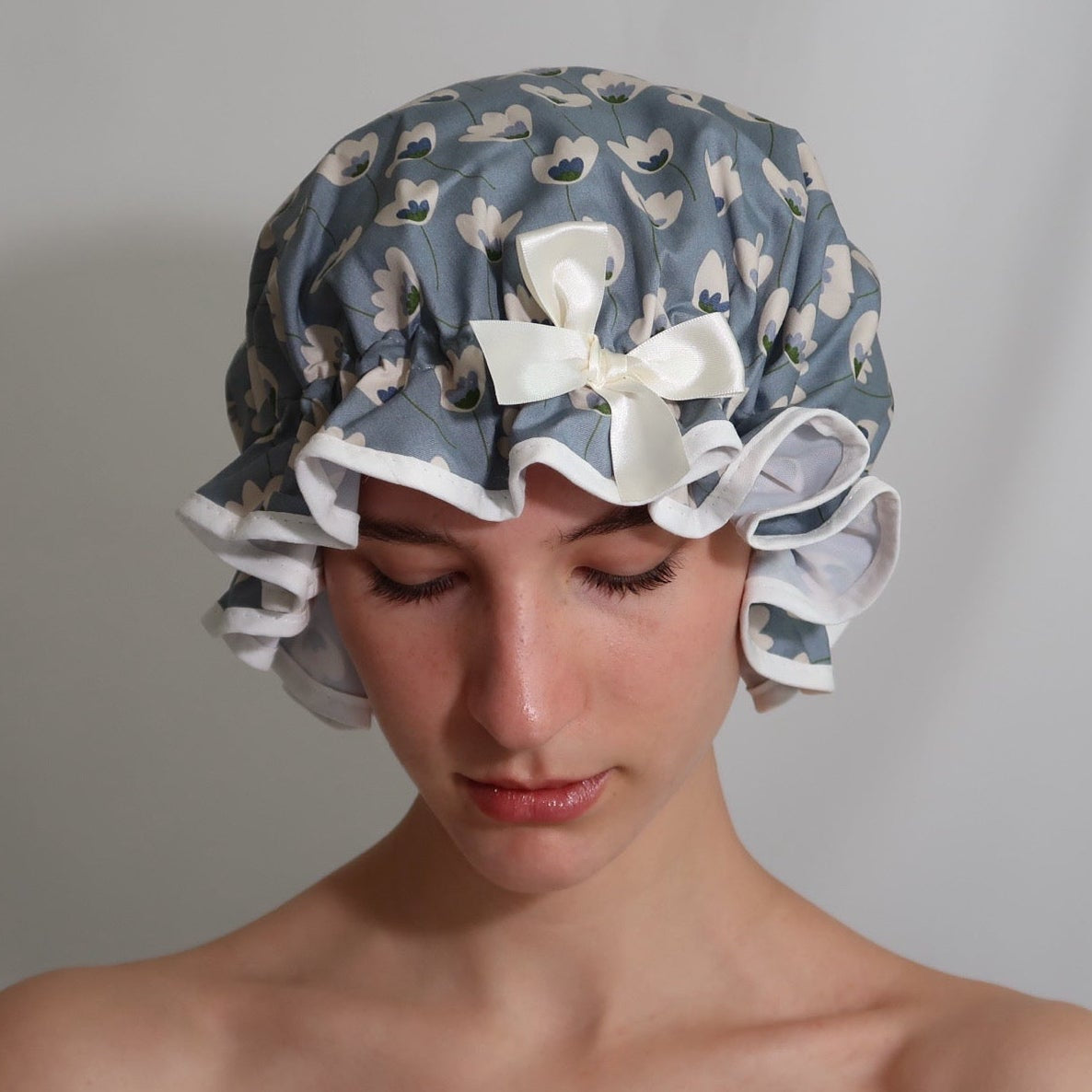 Dusky Tulips Shower Cap