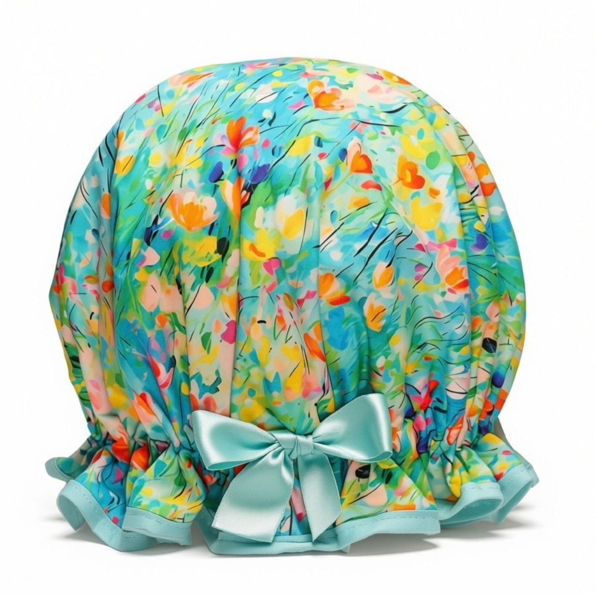 Floral Meadow Shower Cap
