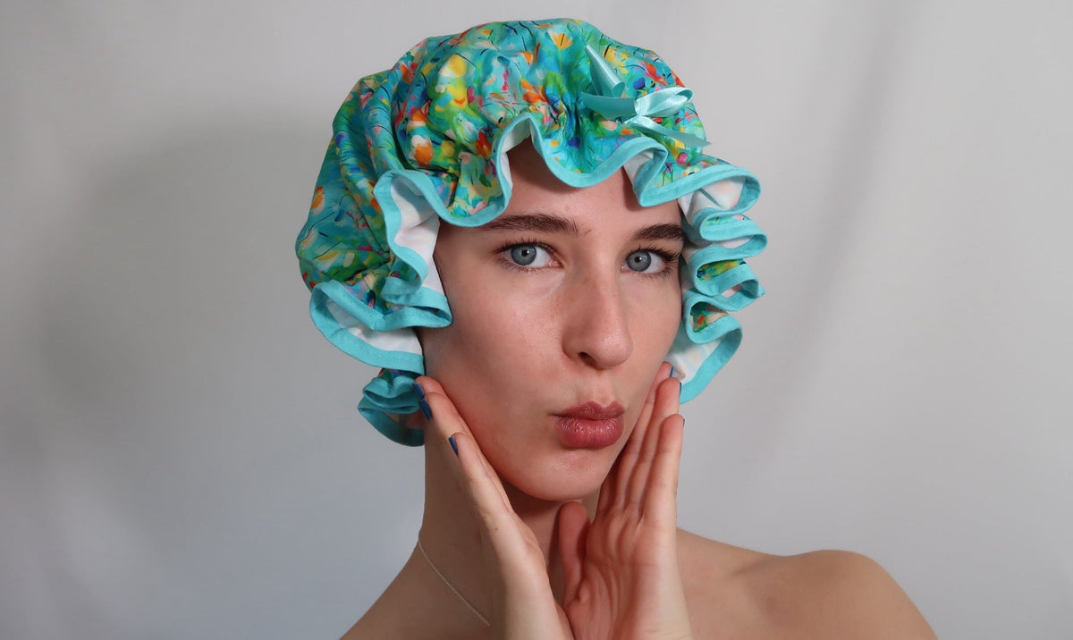 Floral Meadow Shower Cap