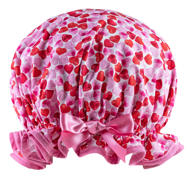 Hearts Shower Cap