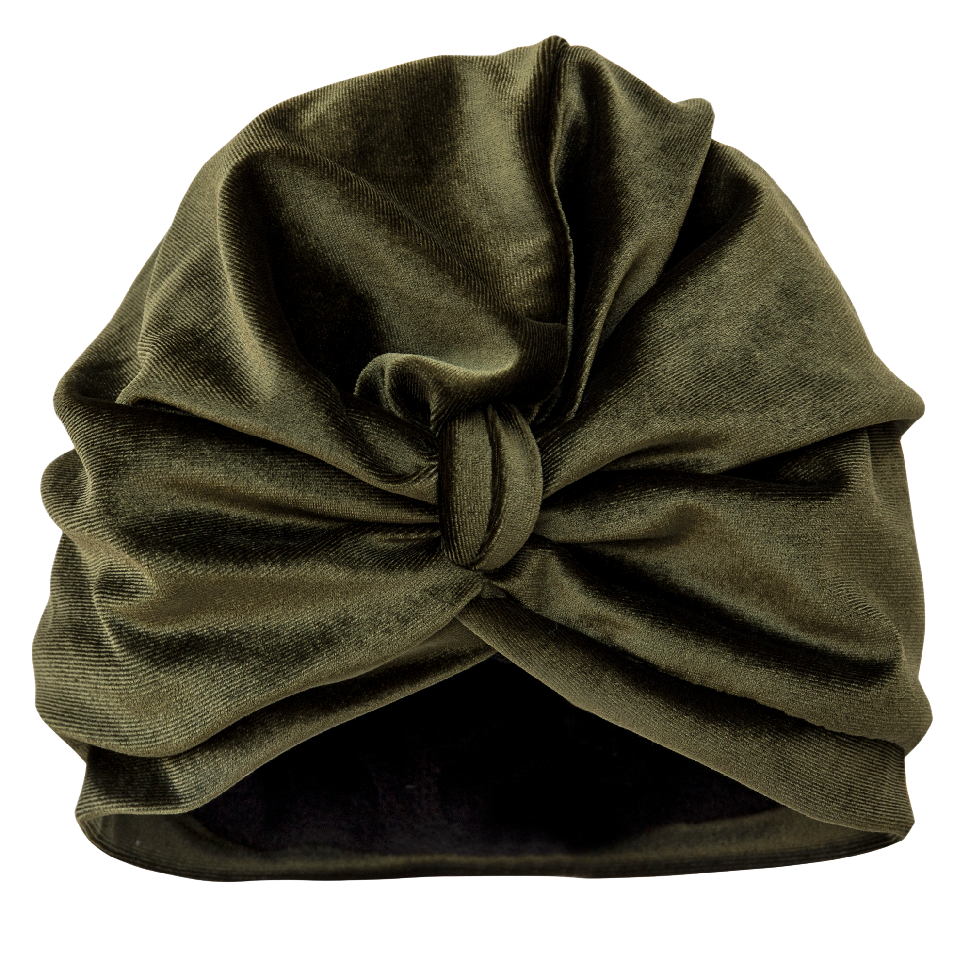 Olive Towelling Lined Drying Turban
