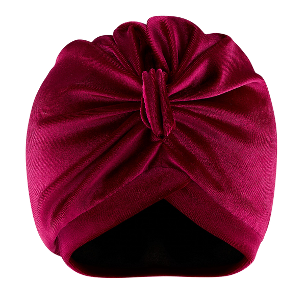 Raspberry Towelling Lined Drying Turban