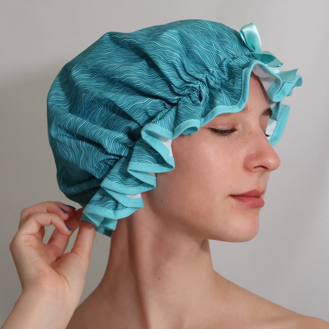 Ripples Shower Cap