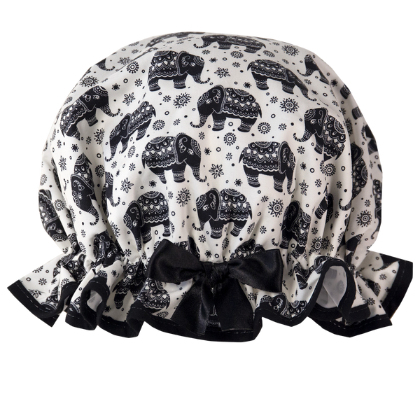 Royal Elephants Shower Cap