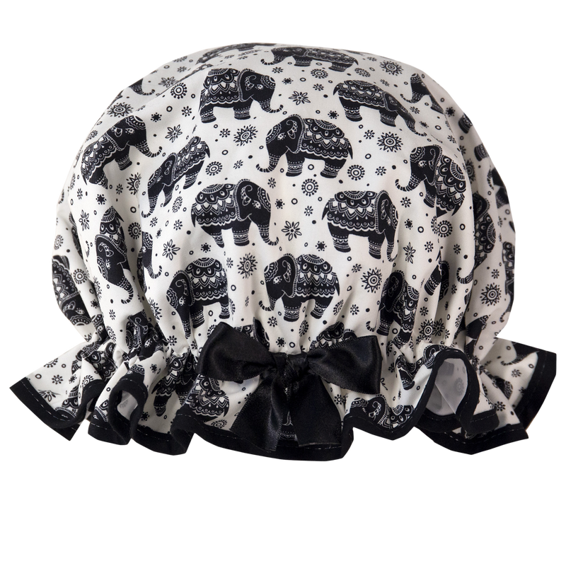 Royal Elephants Shower Cap