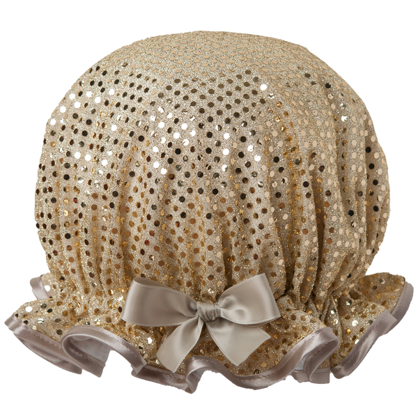 Sparkle Gold Children's Shower Cap