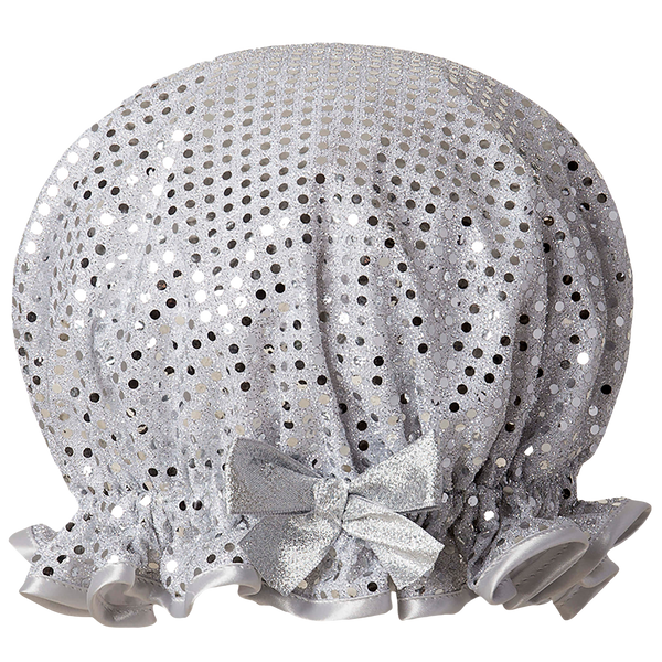 Sparkle Silver Children's Shower Cap