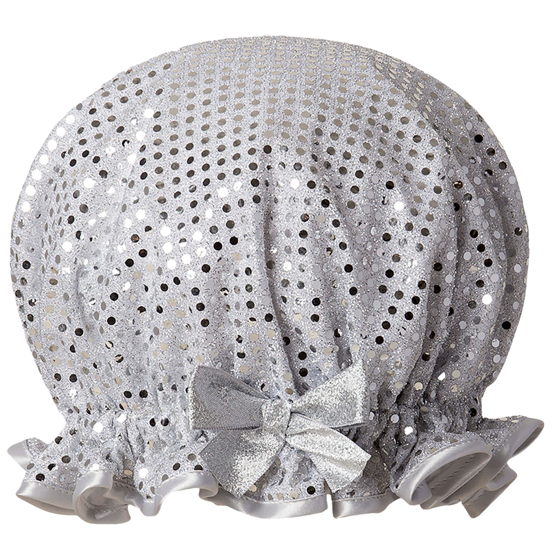 Sparkle Silver Children's Shower Cap