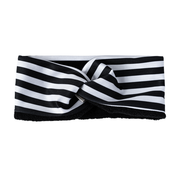 Stripey Black Lycra Hairband