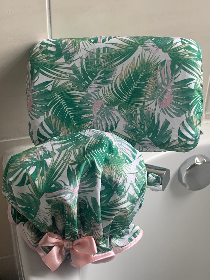 New Tropical Palms Shower Cap