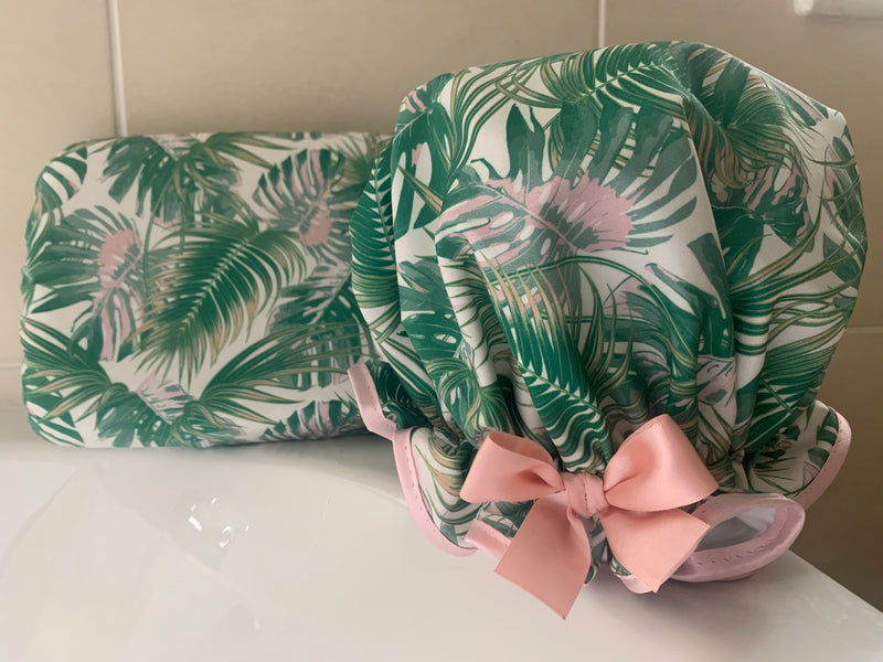 New Tropical Palms Shower Cap