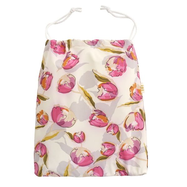 New! Tulips Lycra Drawstring Wash Bag