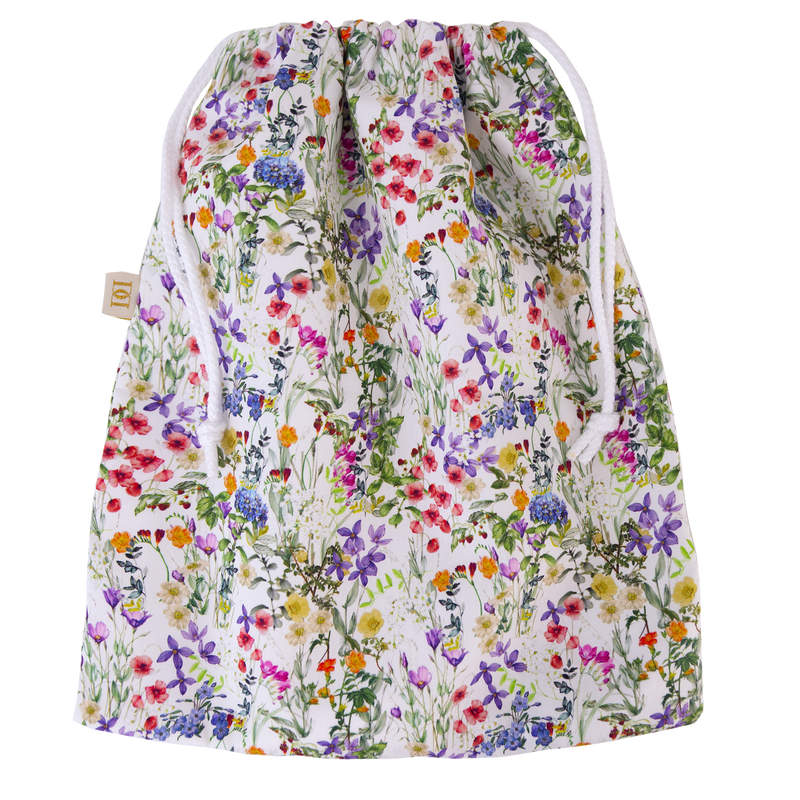 Wild Meadow Drawstring Wash Bag