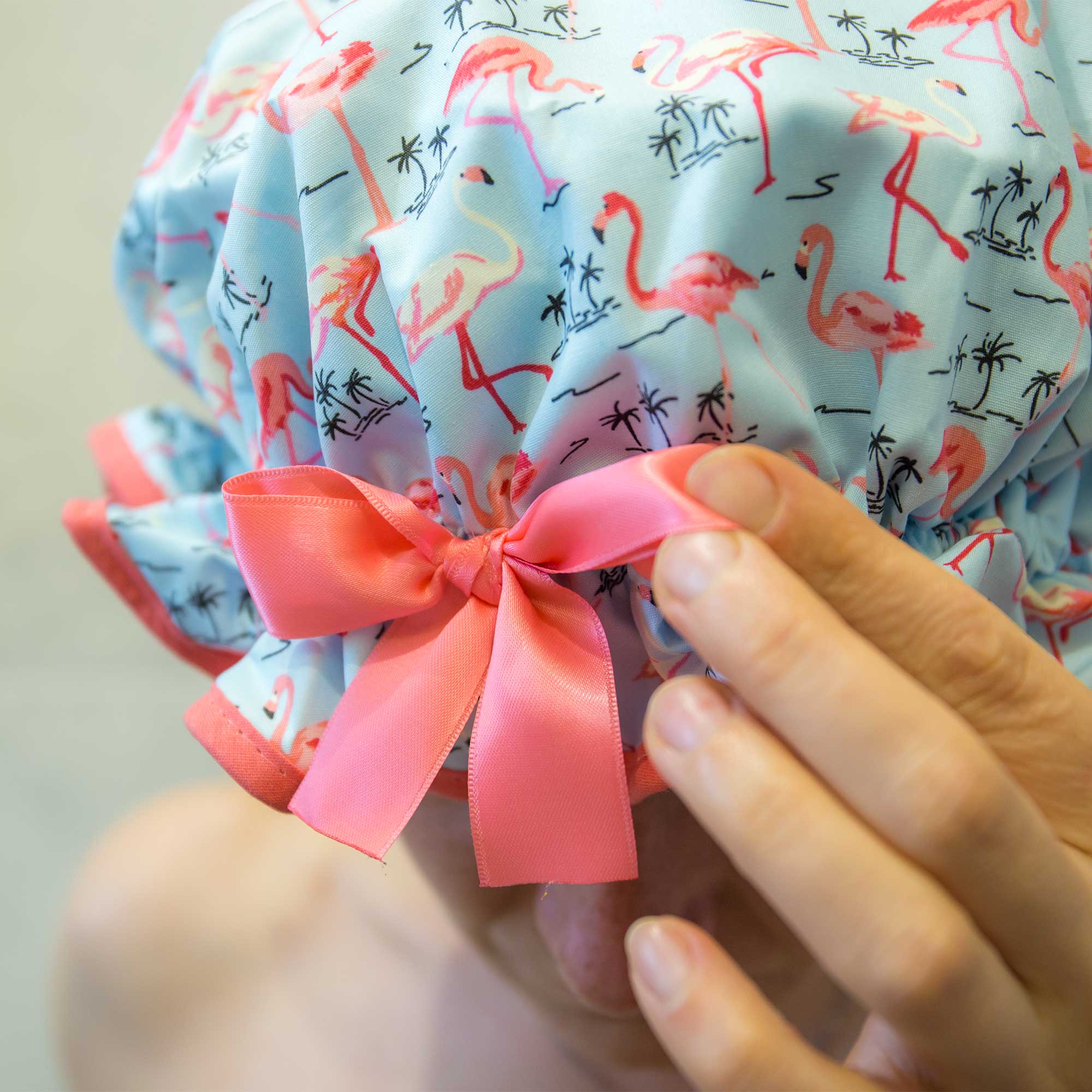 Pretty Flamingo Shower Cap