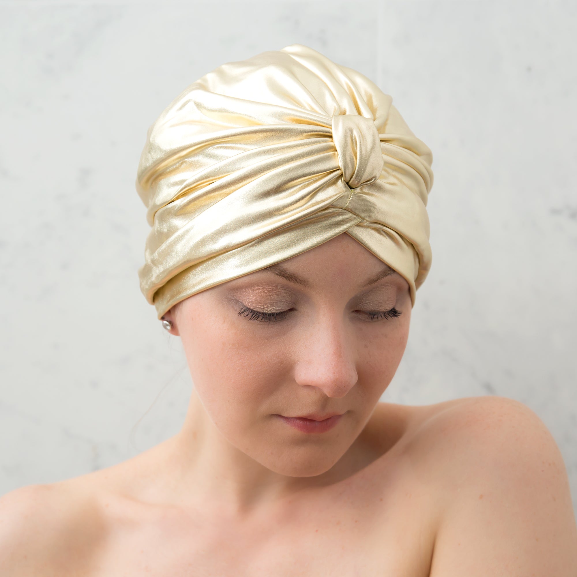 Slinky Gold Shower Turban